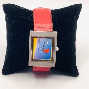 Vintage Joan Miro Abstract Watch Celona Rare Unisex Watch AS IS -Read descriptio